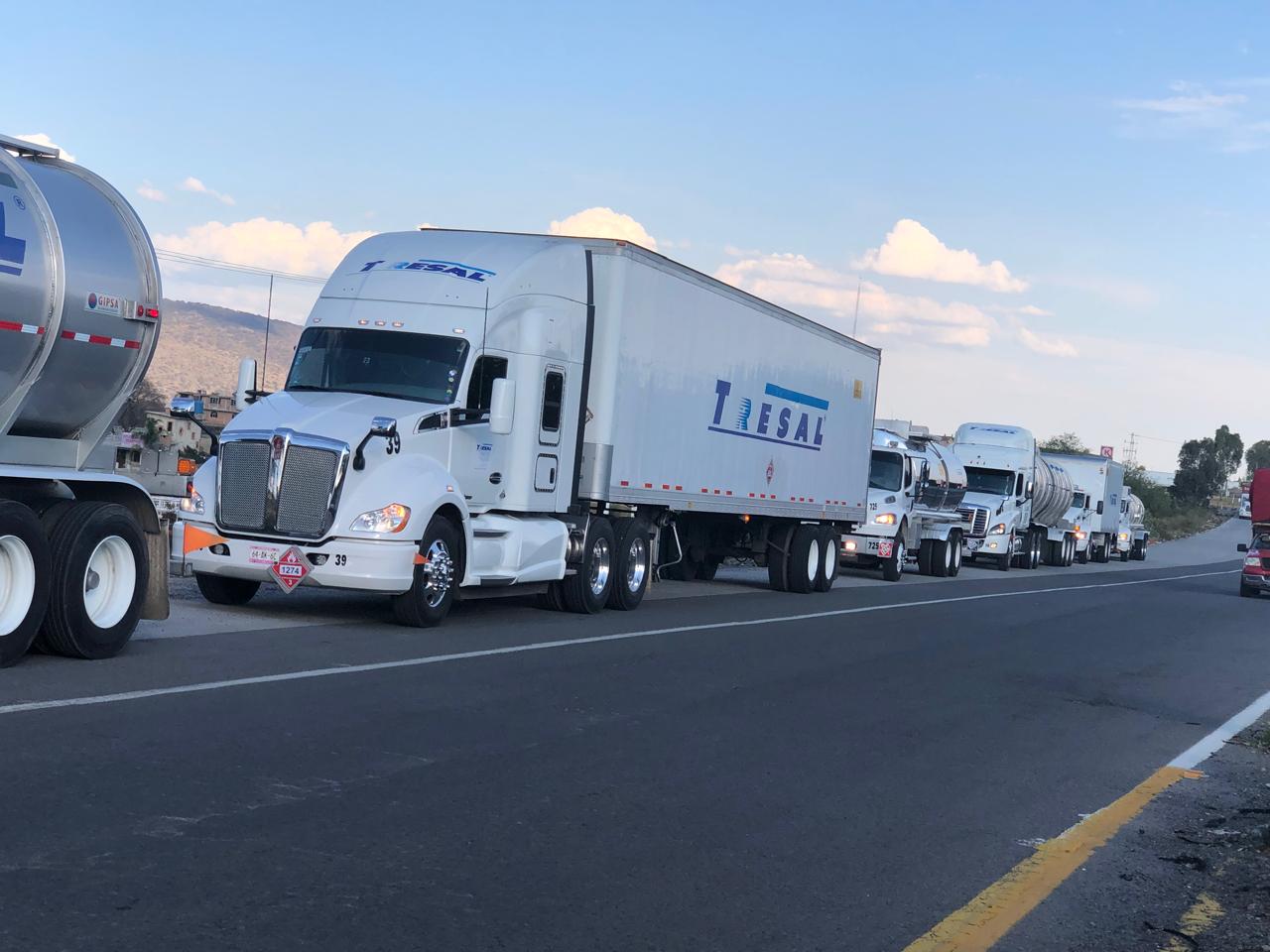 Convoy TRESAL transportista químicos chemical carrier flotilla México