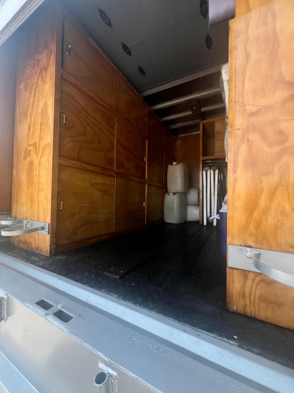 TRESAL Emergency Response Unit interior with specialized compartments and absorption material containers